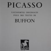 Picasso, Pablo (1881-1973, nach) - Mappe “Picasso. Eaux-fortes originales pour des textes de Buffon