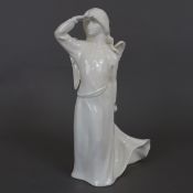 Figur "Engel" - Goebel, Keramik, weiß glasiert, gepresste Modellnr. 41 151 30, Boden mit Manufaktur