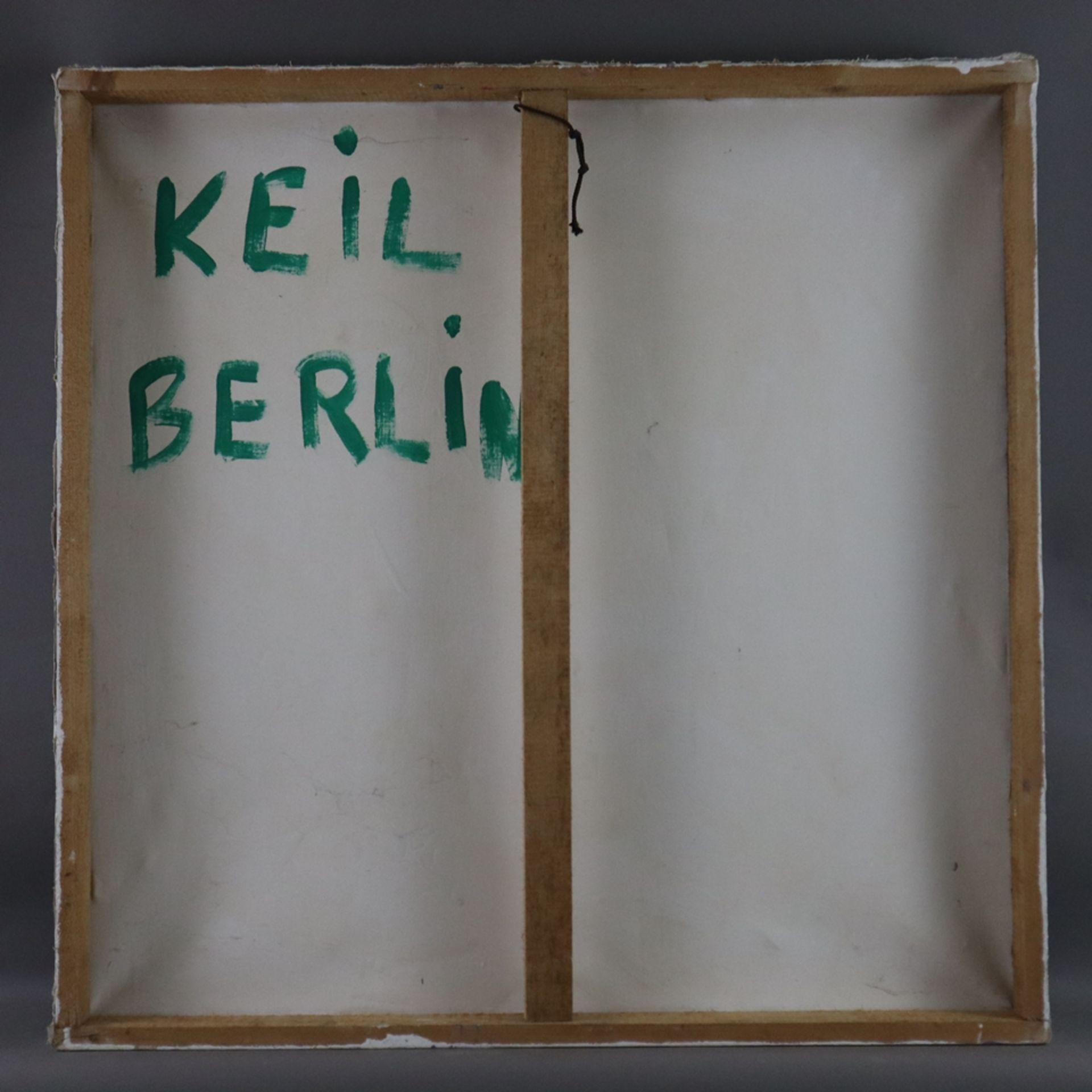 Keil, Peter Robert (geb.1942 Züllichau) - Expressives Portrait, wohl Familie des Künstlers, Öl auf - Image 5 of 5