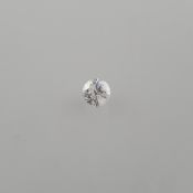 Natürlicher Diamant von 0,54 ct. mit Lasersignatur - sehr guter runder Brillantschliff, Farbe: G, R