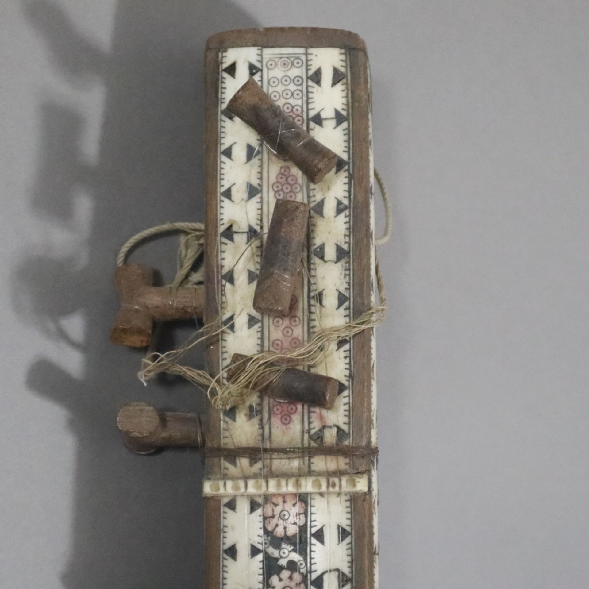 Orientalische Langhalslaute - wohl Afghanistan um 1900, traditionelles Saiteninstrument, kleiner ba - Image 2 of 9