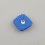 Natürlicher Diamant von 0,50 ct. mit Lasersignatur - sehr guter runder Brillantschliff, Farbe: G, R