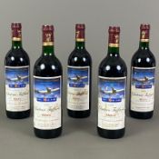 Weinkonvolut - 5 Flaschen 1986 1988 Château Taffard, Médoc, Cuvée Spéciale du Comité d'Etablissemen