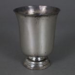 Silberbecher - Frankreich, Paris um 1810/20, Silber 950/000, glockenförmiger Becher mit profilierte