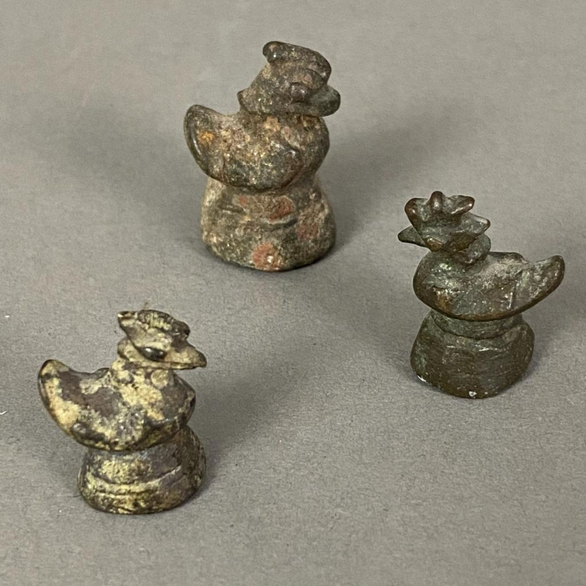 Satz von 9 älteren Bronzegewichten in Hintha-Form (mythischer Vogel) - Burma/Laos, sogenannte "Opiu - Bild 5 aus 6