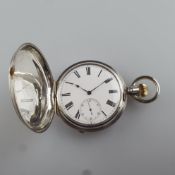 Savonnette-Herrentaschenuhr Patek Philippe - Genève, Silbergehäuse, guillochierter Sprung- und Rück