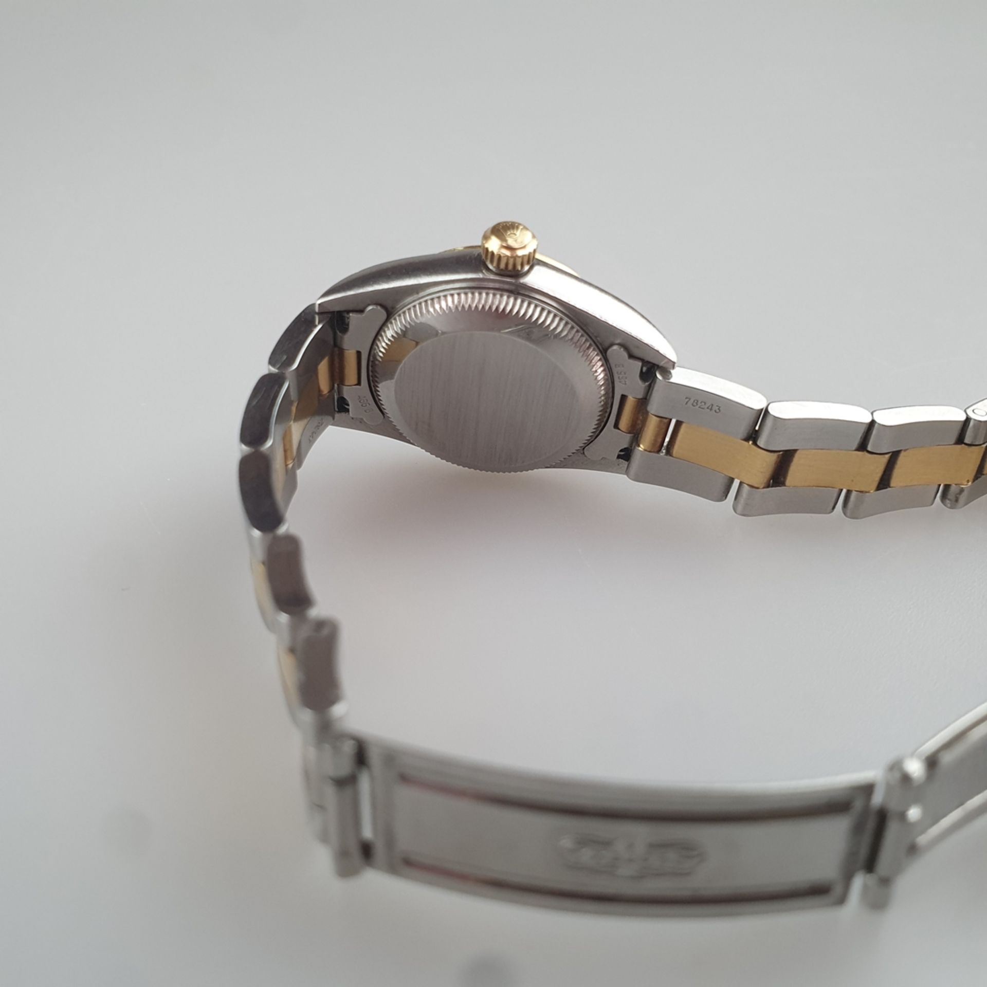 Rolex-Damenarmbanduhr - Oyster Perpetual, Datejust, bicolores Gehäuse und Armband aus 18K Gelbgold  - Bild 6 aus 10