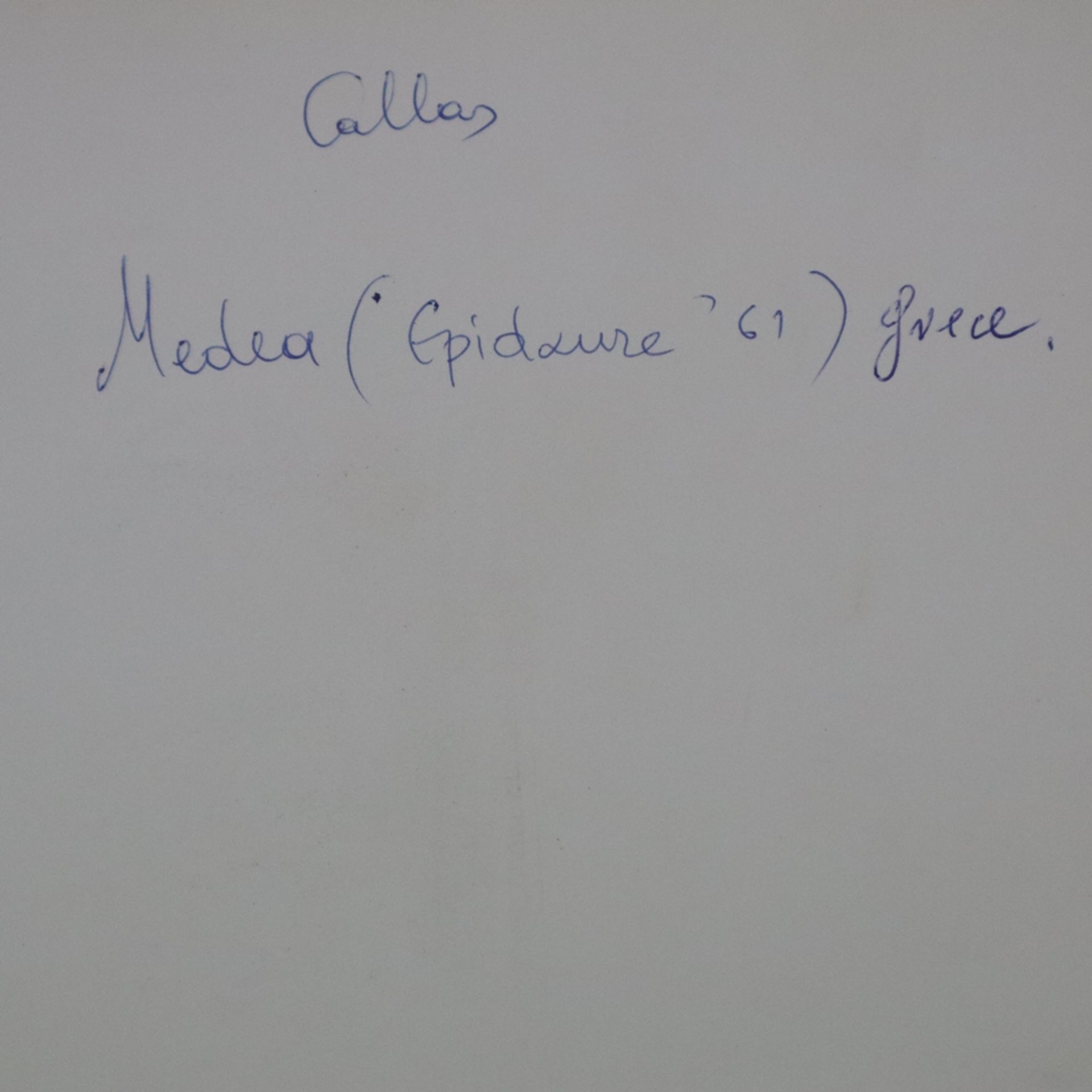 Konvolut zum 100. Geburtstag von Maria Callas (2.12.1923 New York -16. 9.1977 Paris) - 3 s/w Fotogr - Bild 5 aus 8