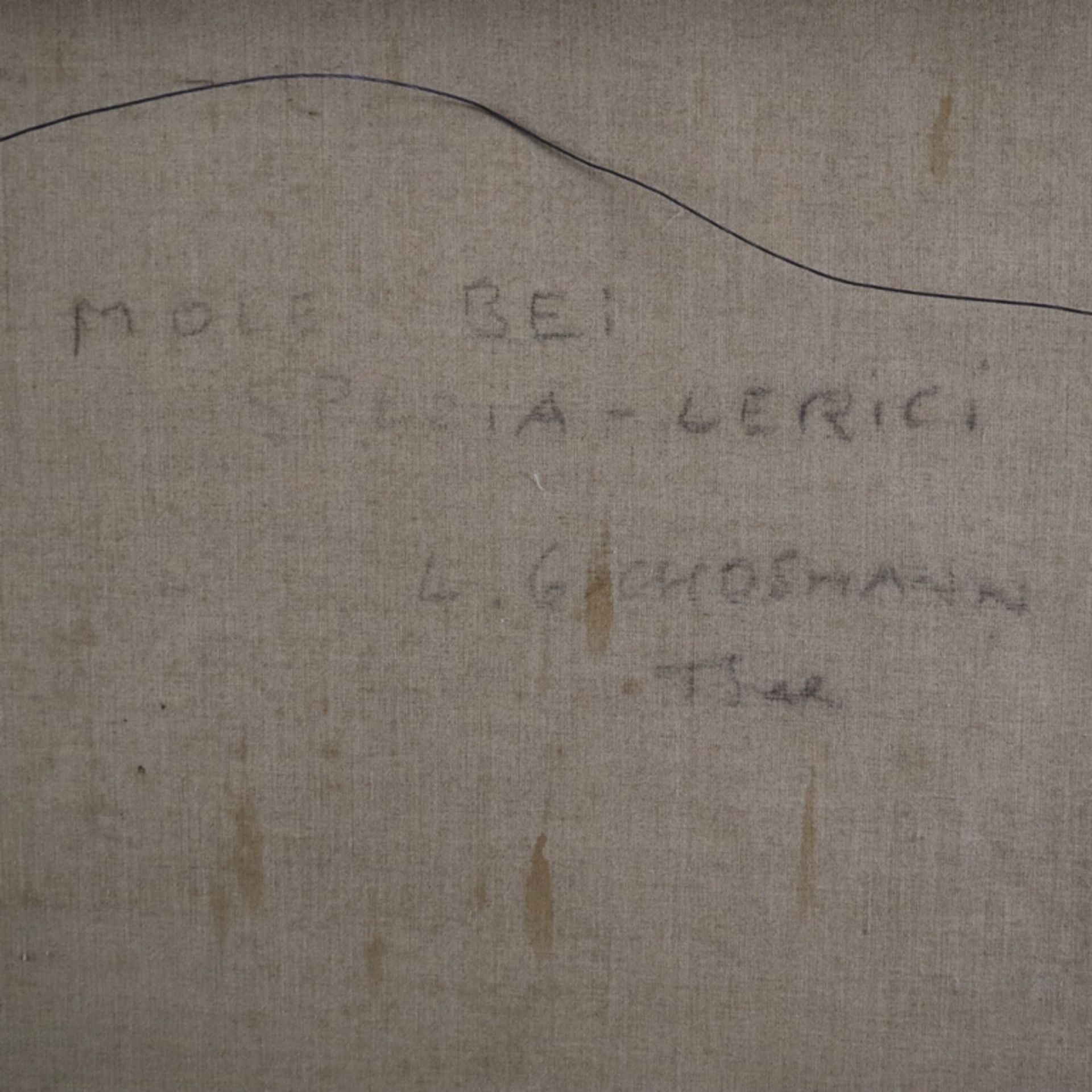 Gschossmann, Ludwig (1901 München - 1988 Tegernsee) - "Mole bei Spezia - Lerici", Öl auf Leinwand,  - Bild 11 aus 11