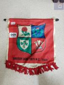 RUGBY PENNANT BRITISH LIONS 1971