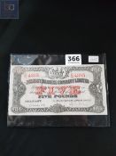 BELFAST BANKING COMPANY FIVE POUND BANKNOTE 2ND OCTOBER 1942