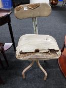 OLD INDUSTRIAL STOOL