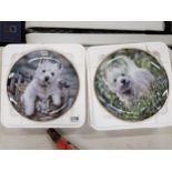 PAIR OF DANBURY MINT "WESTIE" PLATES