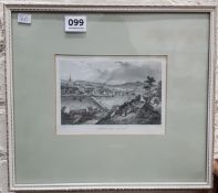 FRAMED ANTIQUE ENGRAVING OF LONDONDERRY