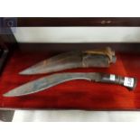 OLD GURKA KNIFE SET WITH ORIGINAL SHEATH
