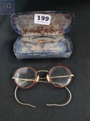 PAIR OF VINTAGE SPECTACLES IN ORIGINAL CASE