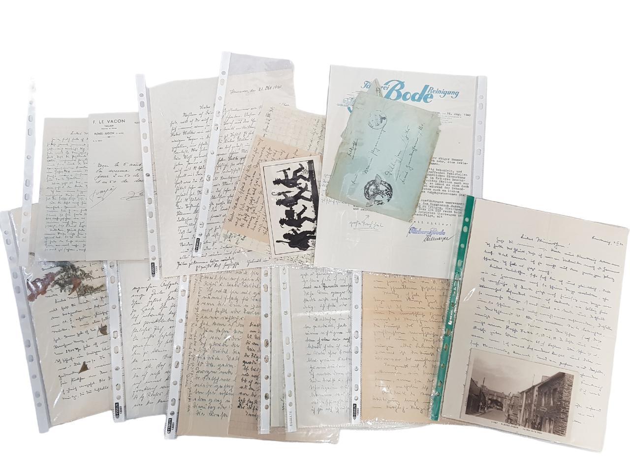 11 X GERMAN WORLD WAR 2 FIELD POST LETTERS AND PHOTOS