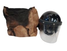 ROYAL ULSTER CONSTABULARY HELMET AND CARRY BAG 1980S