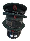 3 X ROYAL ULSTER CONSTABULARY PEAKED CAPS - CONSTABLE