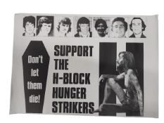 REPUBLICAN POSTER - SUPPORT THE H BLOCK HUNGER STRIKERS