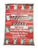 REPUBLICAN POSTER - MARCH AND RALLY TO SUPPORT THE HUNGER STRIKERS