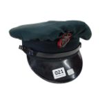 ROYAL ULSTER CONSTABULARY PEAKED CAP WITH RAIN COVER