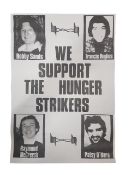 REPUBLICAN POSTER - WE SUPPORT THE HUNGER STRIKERS