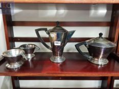 COLLECTION OF ART DECO SILVER PLATE