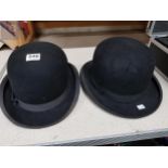 2 X BOWLER HATS