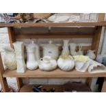 LARGE SHELF LOT OF BELLEEK