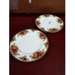 6 ROYAL ALBERT COUNTRY ROSE PLATES