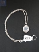 SILVER CHAIN AND LOCKET