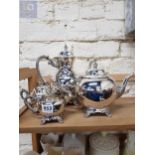 4 PIECE SILVER PLATED TEA SERVICE