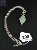SILVER CHAIN AND PENDANT