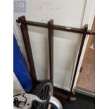OLD WOODEN WALL PLATE RACK