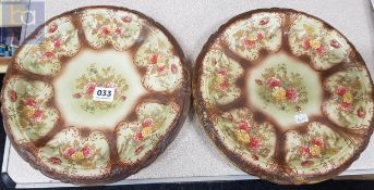 PAIR OF VICTORIAN PLATES