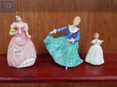 3 ROYAL DOULTON FIGURES