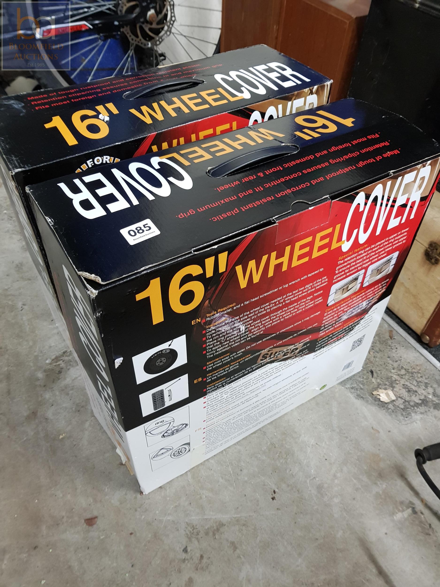 2 BOXES OF 16" WHEEL COVERS