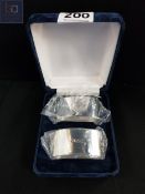 CASED SILVER NAPKIN RINGS