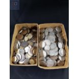 2 BOXES OF COINS