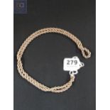 9 CARAT GOLD ROPE CHAIN 30.9G