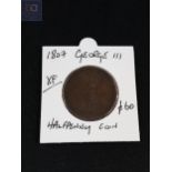 1807 GEORGE III HALF PENNY