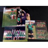 COLLECTION OF OLD GLENTORAN F.C PHOTO'S SOME OF WHICH ARE SIGNED