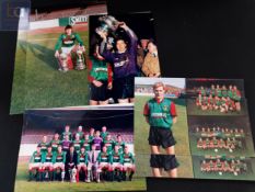 COLLECTION OF OLD GLENTORAN F.C PHOTO'S SOME OF WHICH ARE SIGNED