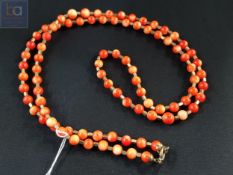 EARLY VINTAGE FIRE FLAME STONE SET NECKLACE