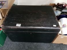 OLD WOODEN DOCUMENT BOX