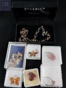 BAG LOT OF MOSTLY SILVER JEWELLERY
