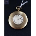 18 CARAT GOLD CASED OPEN FACED POCKET WATCH BY ASPREY & CO WITH SWISS MOVEMENT ' FROM THE EARL AND