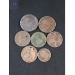 TIN OF OLD PENNIES 1797-1901