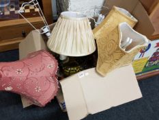 BOX OF TABLE LAMPS